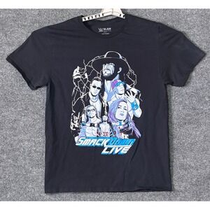 WWE  SmackDown Live T-Shirt Mens Large Black Loot Crate‎ 20th Anniversary